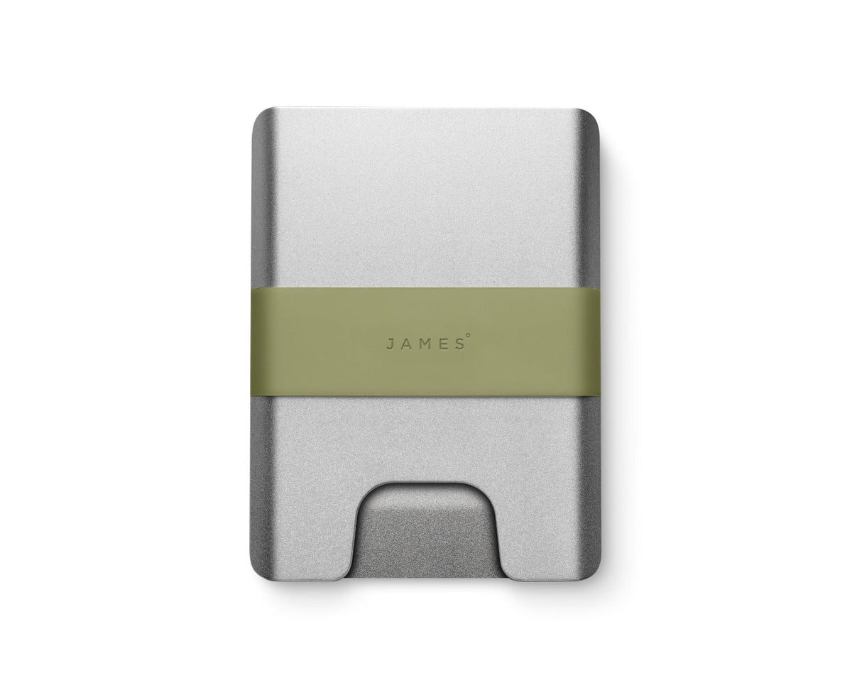 James Brand The Lowe Wallet Silver + Grove