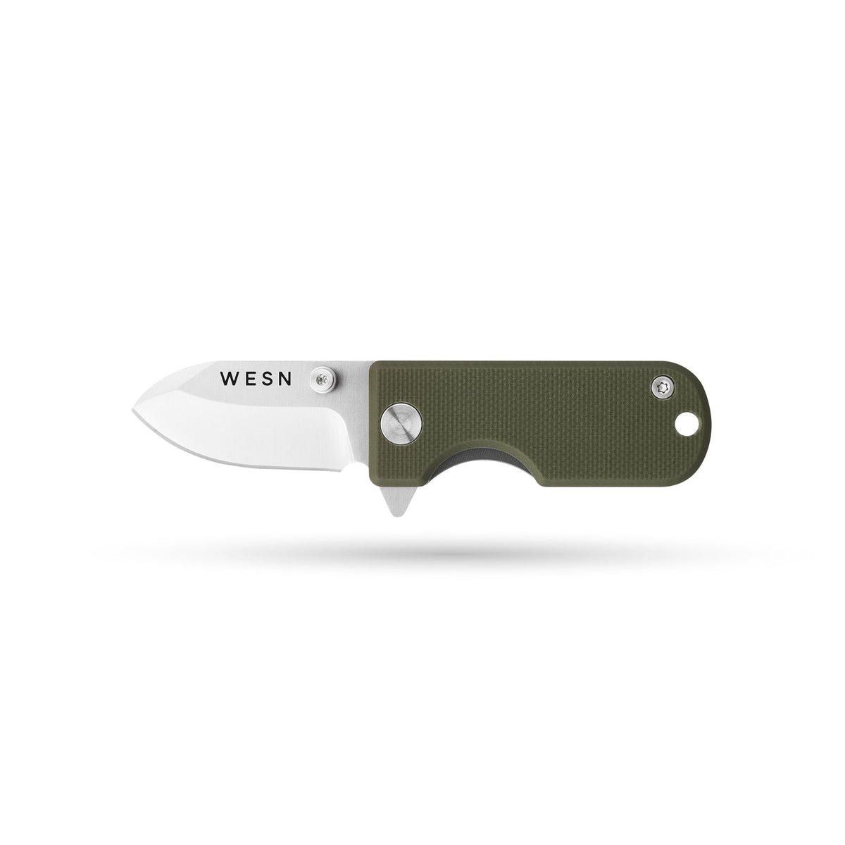 WESN Microblade Keychain Knife OD Green G10 x Titanium
