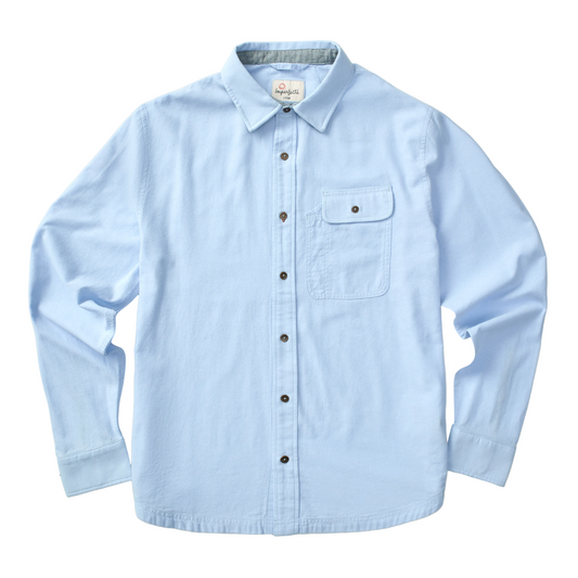 Imperfects Tradesman Button-Down in Chambray Beach Blue