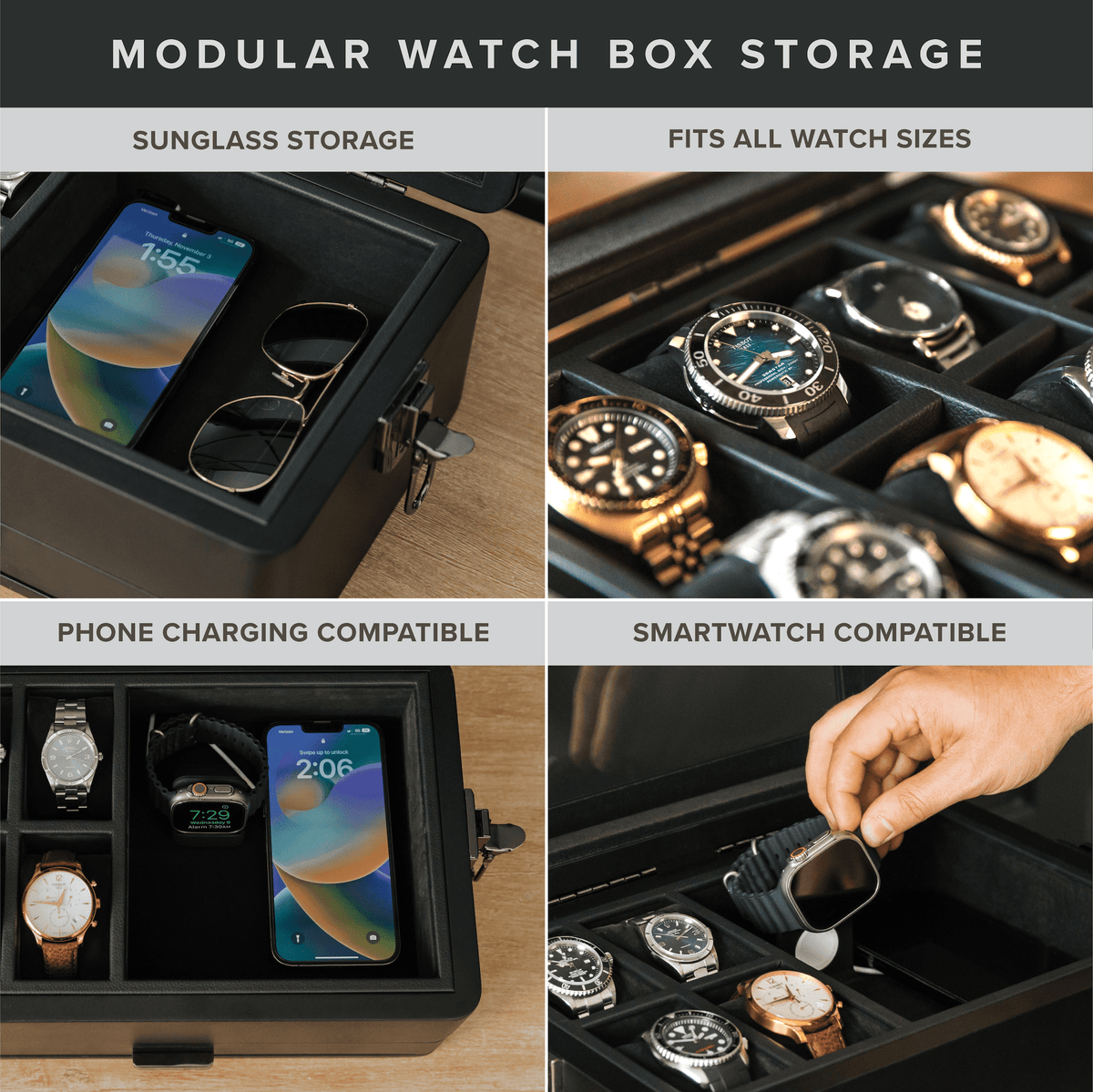 Case Elegance Military Edition Watch Box