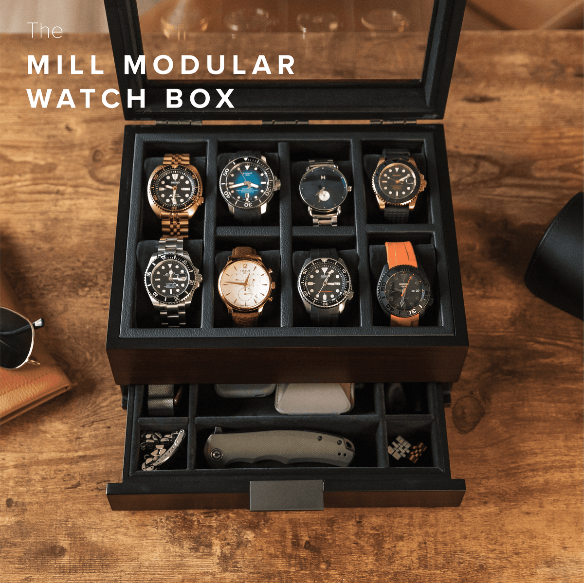 Mill Modular 8 Slot Watch Box