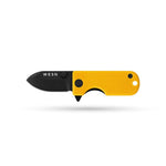 WESN Microblade Keychain Knife - Blacked Out Mustard G10 X Titanium