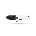 WESN Microblade Keychain Knife - Blacked Out White G10 X Titanium