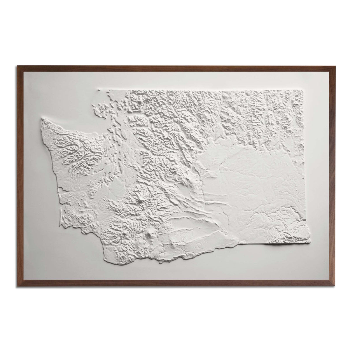Washington 3D Raised Relief Map