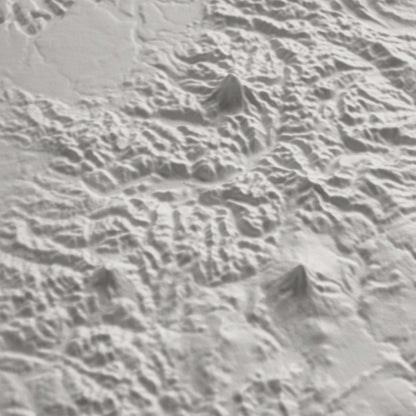Washington 3D Raised Relief Map