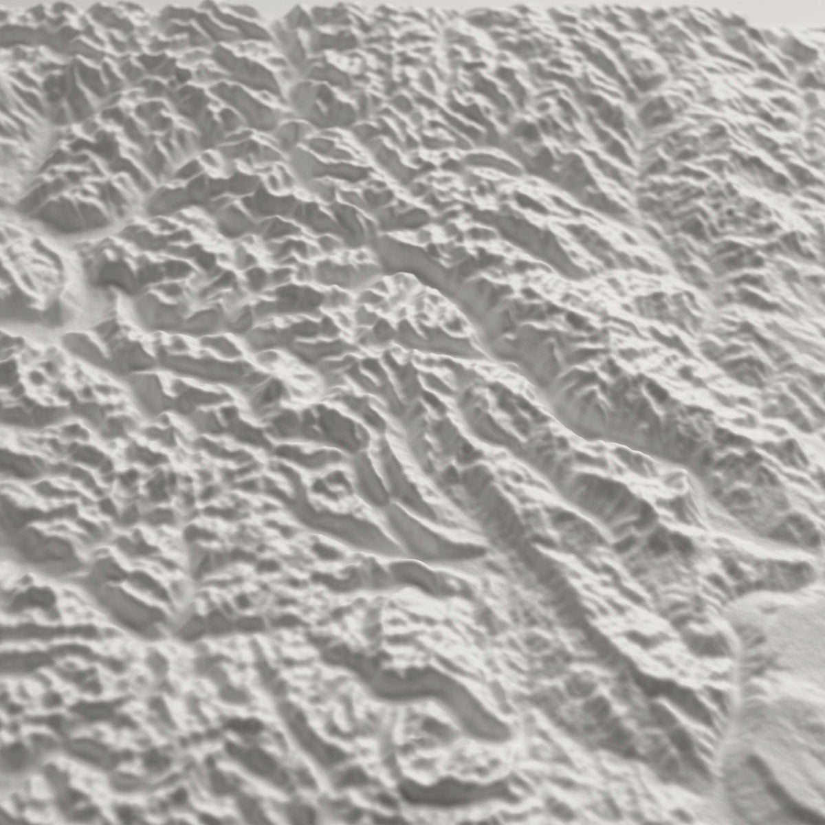 Washington 3D Raised Relief Map