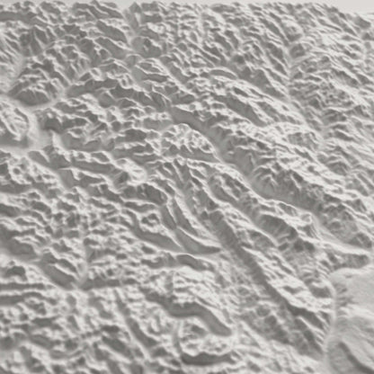Washington 3D Raised Relief Map