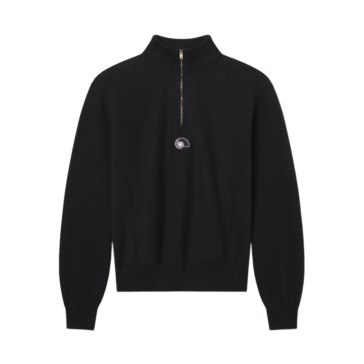 AARON LEVINE HALF ZIP SWEATSHIRT BLACK