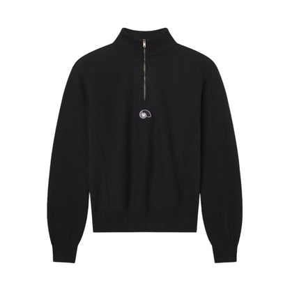 AARON LEVINE HALF ZIP SWEATSHIRT BLACK