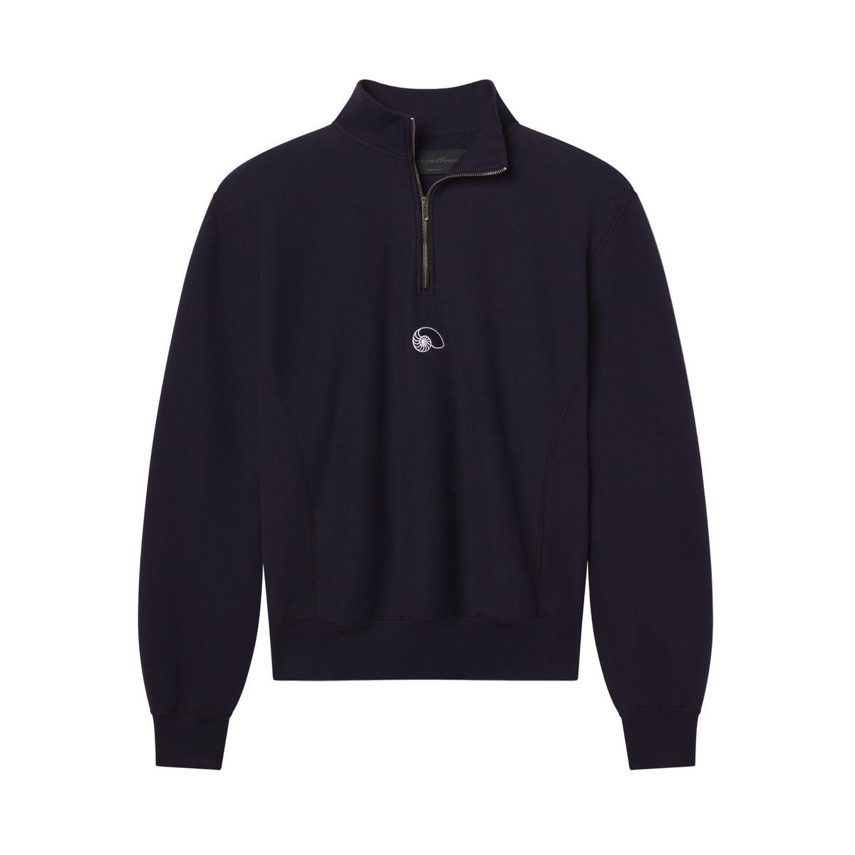 AARON LEVINE HALF ZIP SWEATSHIRT NAVY