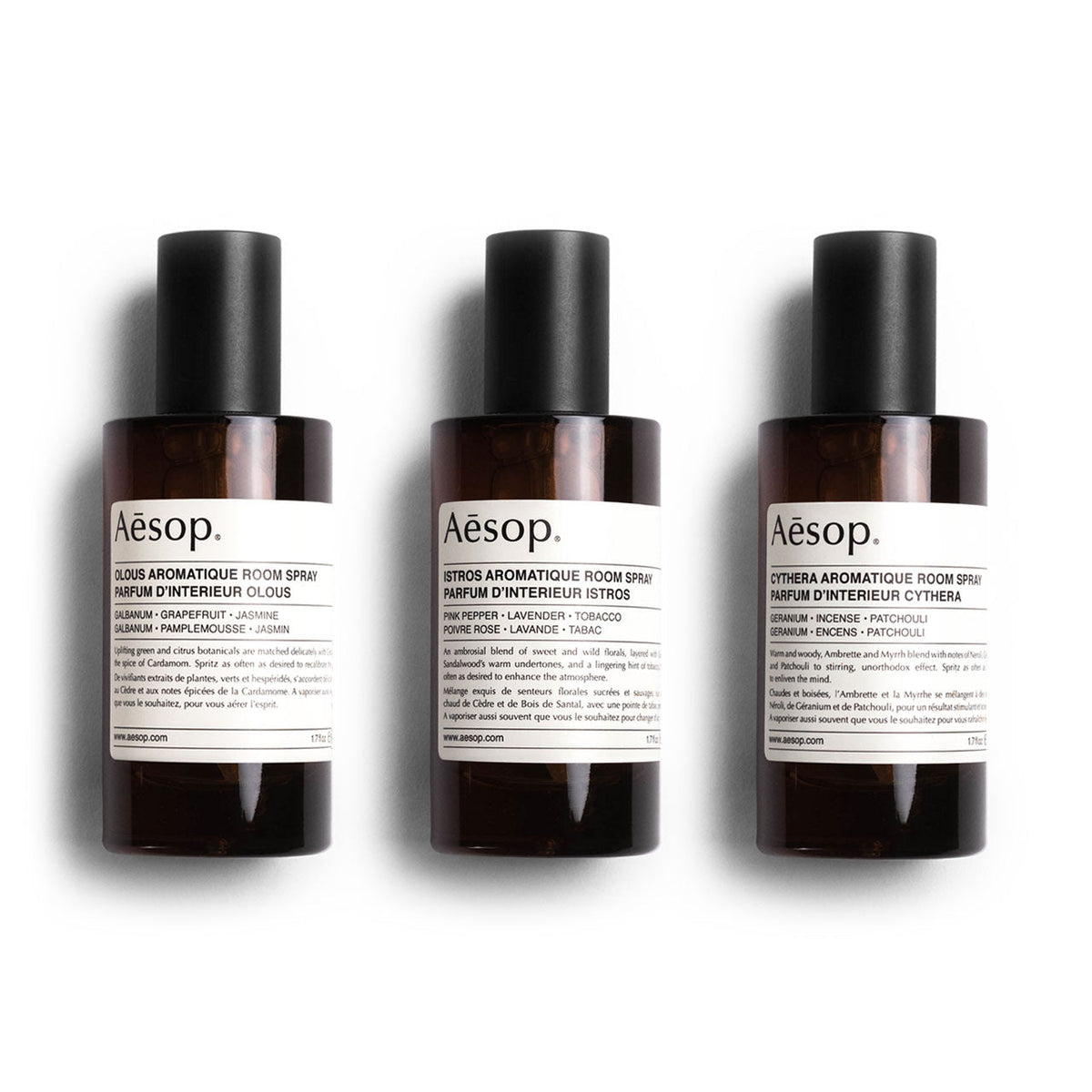 Aesop Room Spray Trio