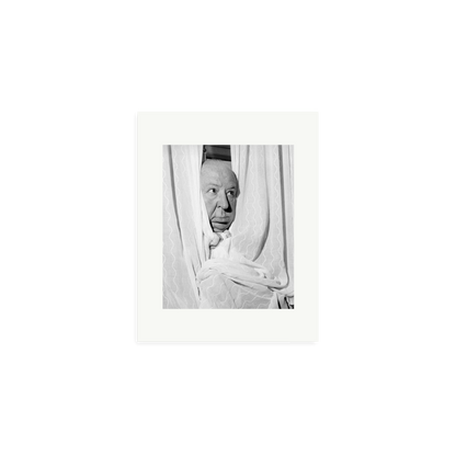 Alfred Hitchcock at the Claridges Hotel Framed Print Print Only Small