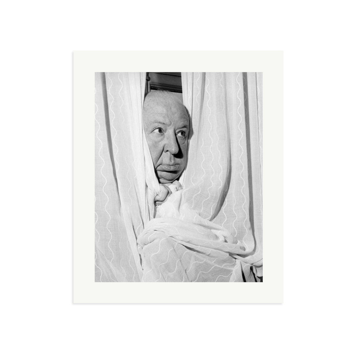Alfred Hitchcock at the Claridges Hotel Framed Print Print Only Large
