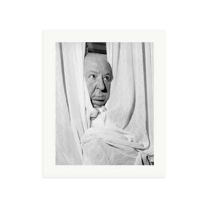 Alfred Hitchcock at the Claridges Hotel Framed Print Print Only Large