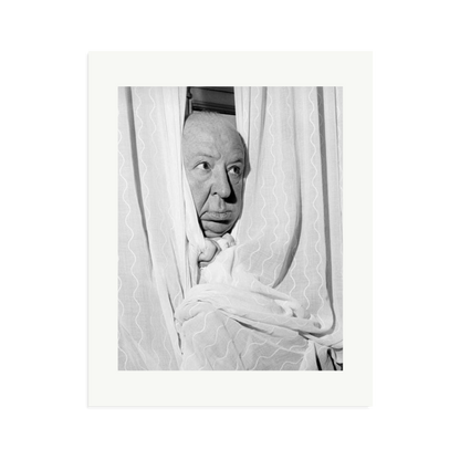 Alfred Hitchcock at the Claridges Hotel Framed Print Print Only XL