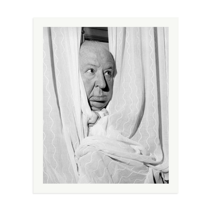 Alfred Hitchcock at the Claridges Hotel Framed Print Print Only XXL
