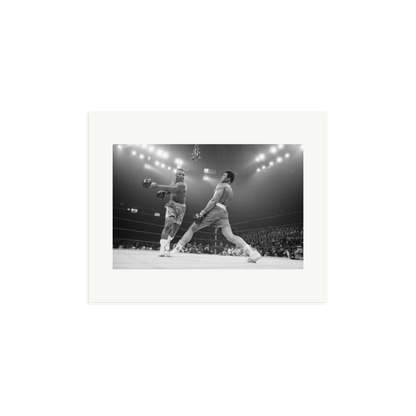 Ali Dodging a Punch From Frazier Print Only Medium