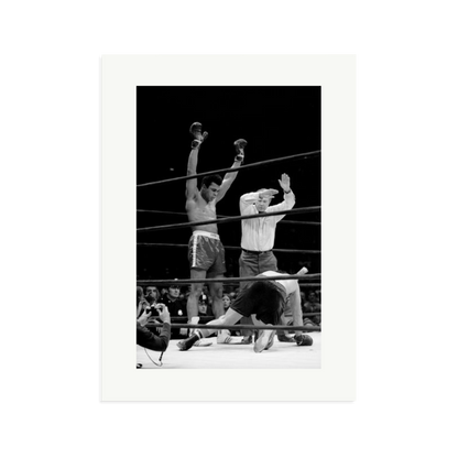Muhammad Ali Knock Out Framed Print Print Only XL