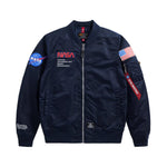 ALPHA INDUSTRIES L-2B NASA GEN II BOMBER JACKET - REPLICA BLUE