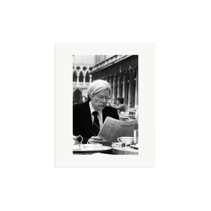 Andy Warhol in Venice Framed Print Print Only Medium