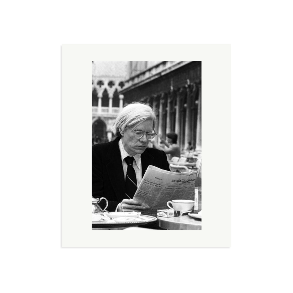 Andy Warhol in Venice Framed Print Print Only Large
