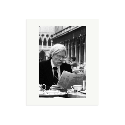 Andy Warhol in Venice Framed Print Print Only Large