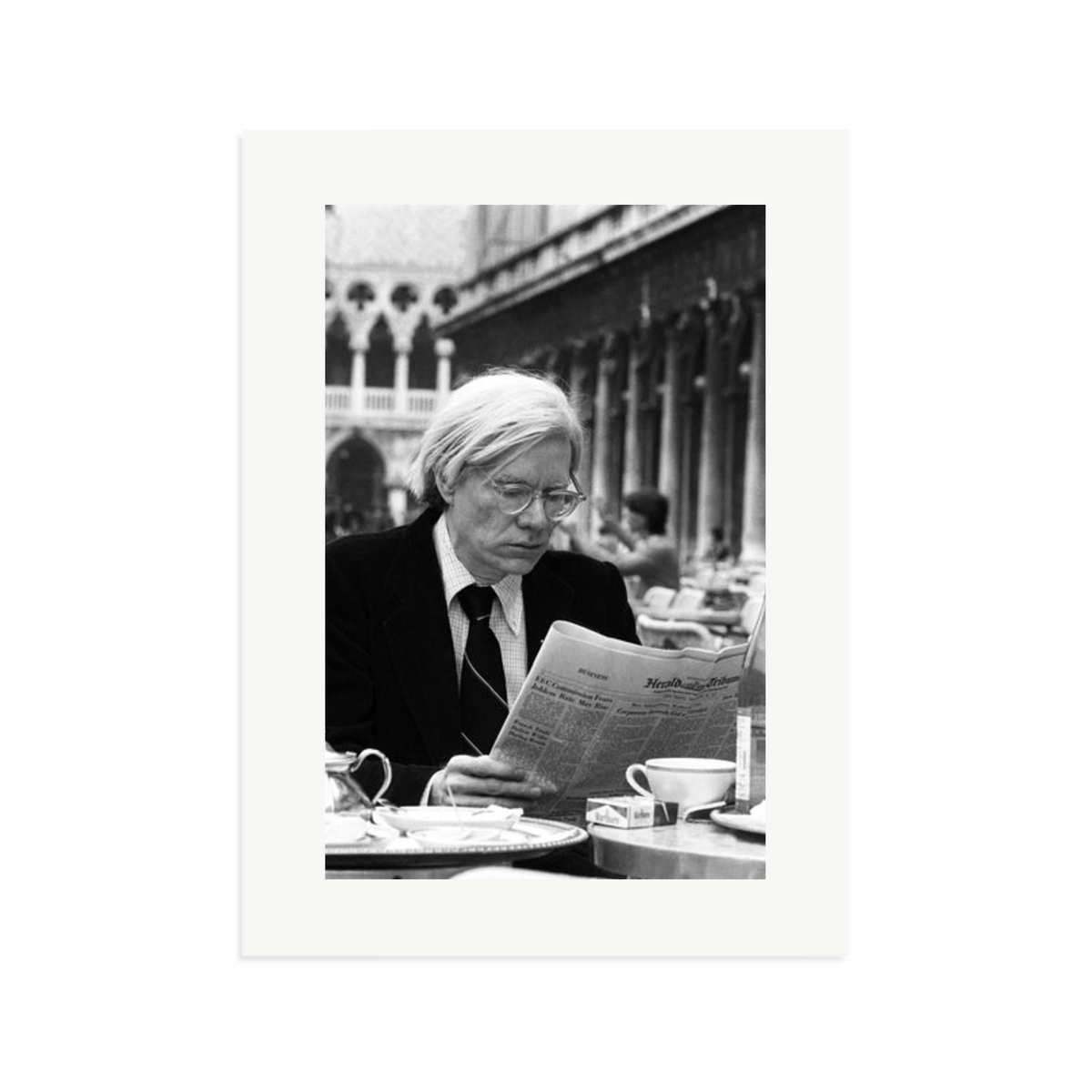 Andy Warhol in Venice Framed Print Print Only XL