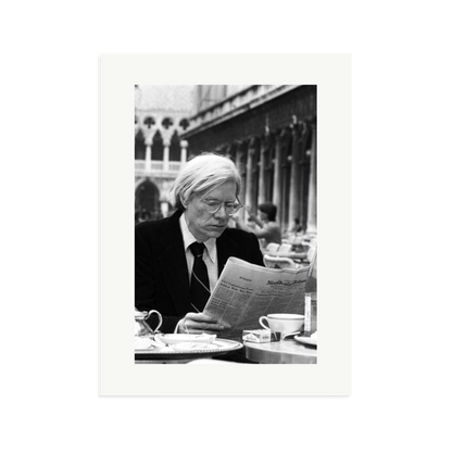 Andy Warhol in Venice Framed Print Print Only XL