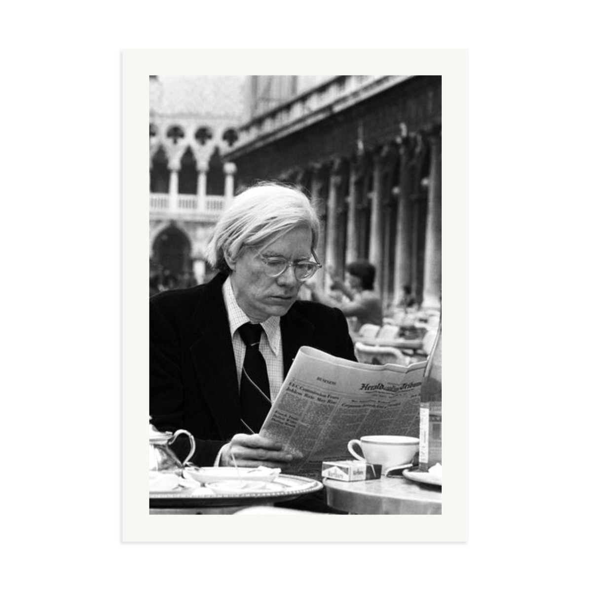 Andy Warhol in Venice Framed Print Print Only XXL