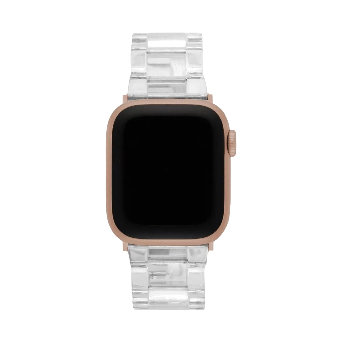 Apple Watch Band in Clear Rose Gold Hardware