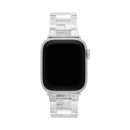 Apple Watch Band in Clear Silver Hardware