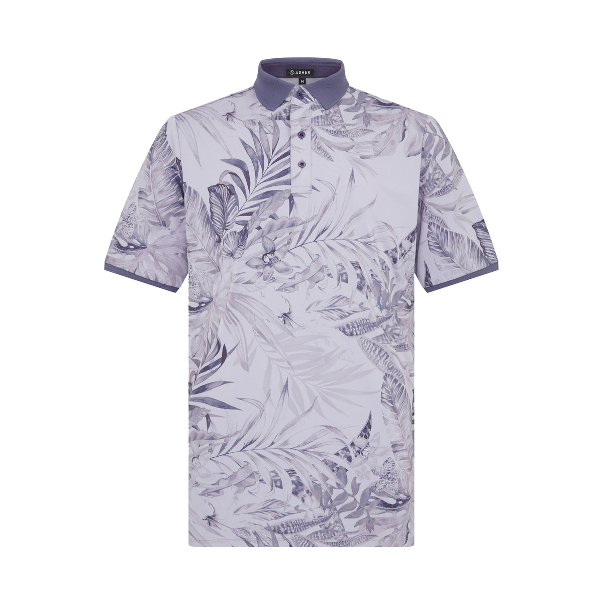 Asher Golf Palm Breeze Polo Plum