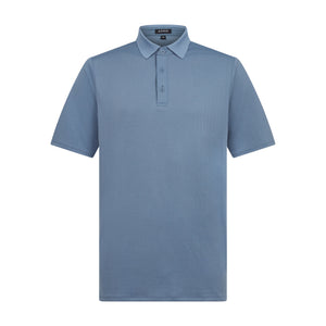 Asher Golf Herringbone Polo Flint Steel