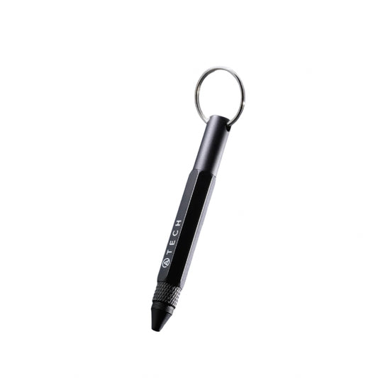 A-Tech Multitool Pen 5-in-1 Keychain Black Single Pen