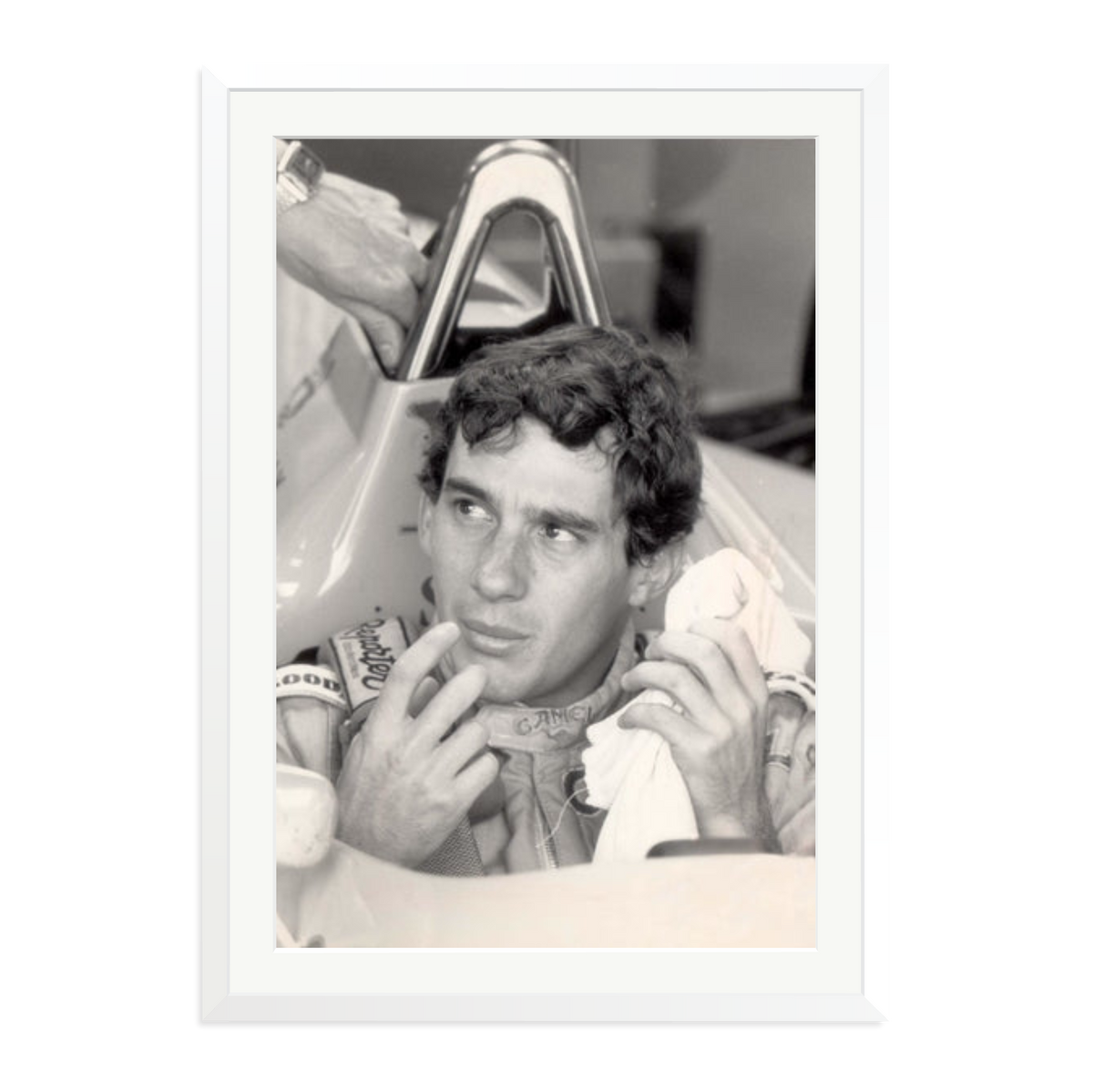 Ayrton Framed Print White XXL