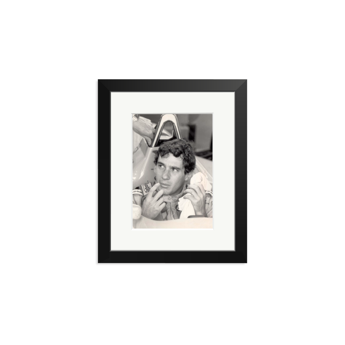 Ayrton Framed Print Black Small