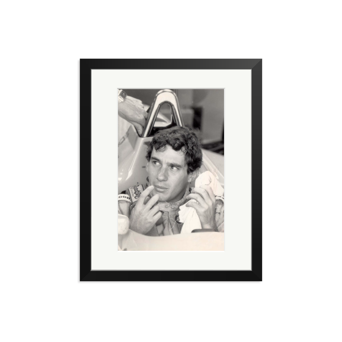 Ayrton Framed Print Black Medium