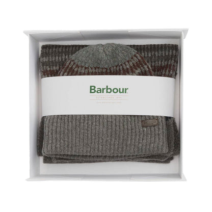 Barbour Branton Scarf & Beanie Gift Set