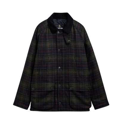 Barbour Tartan Bedale Wool Jacket XXL