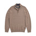 Barbour Kelson Half Zip Knitted Jumper - Stone