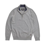 Barbour Kelson Half Zip Knitted Jumper - Grey Marl