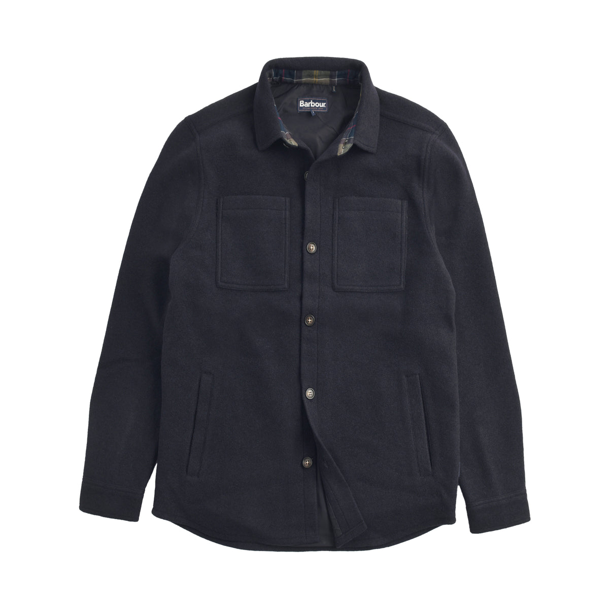 Barbour Marlow Tailored Overshirt Navy Marl