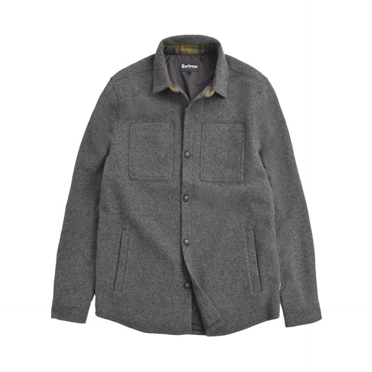 Barbour Marlow Tailored Overshirt Dark Grey Marl