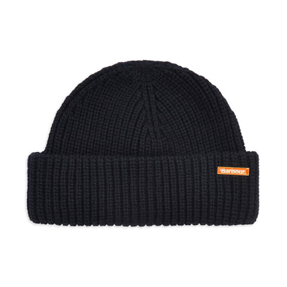 Barbour Mosely Fisherman Beanie Black