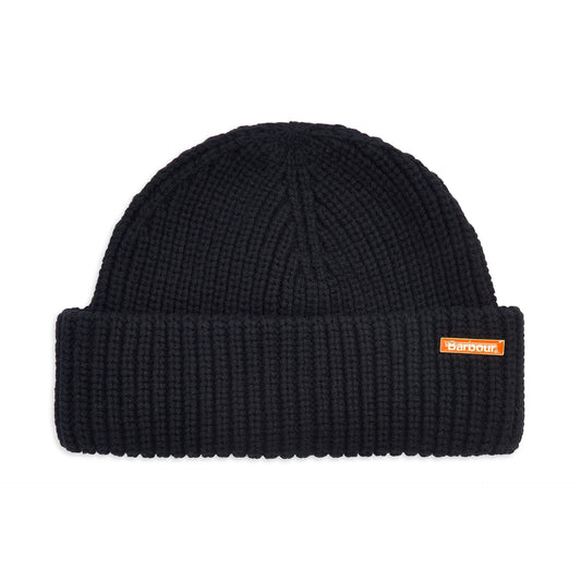 Barbour Mosely Fisherman Beanie Black