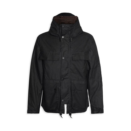 Barbour Re-Engineered Durham Waxed Jacket Black