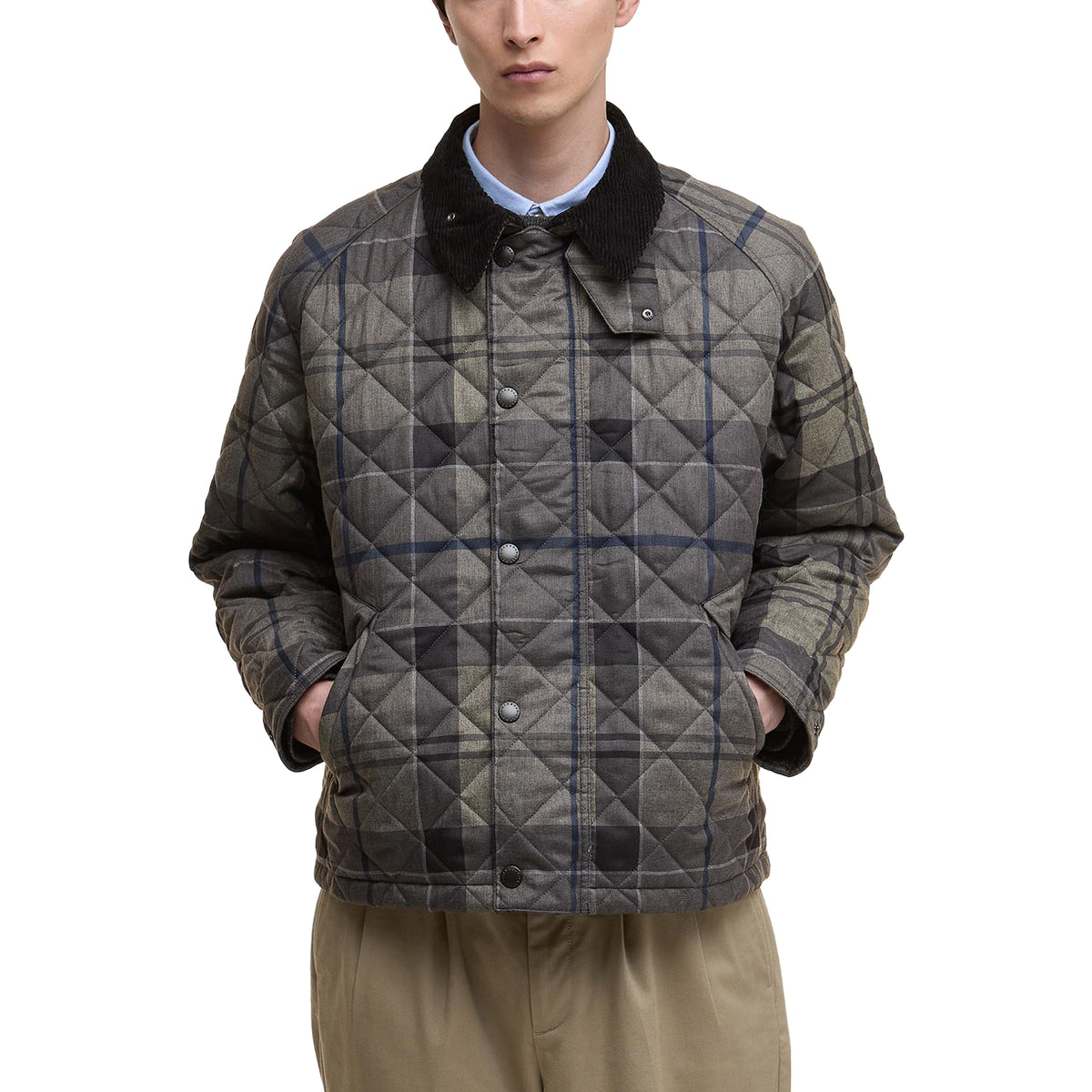 Barbour Tartan Transport Quilted Jacket