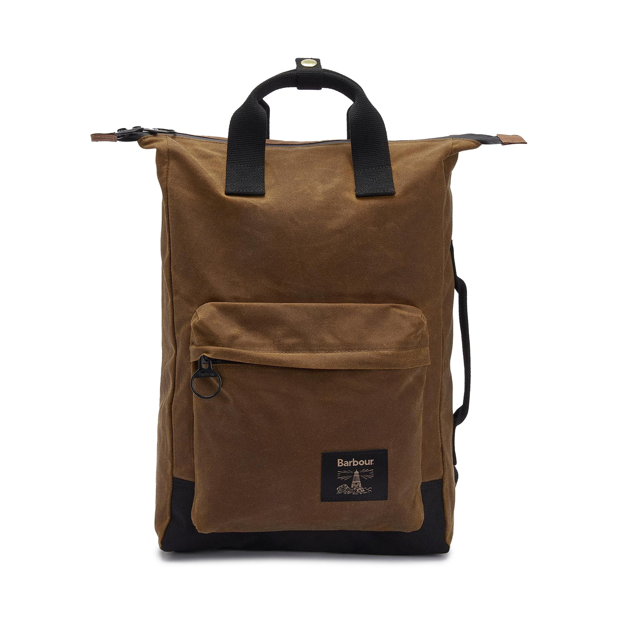 Barbour Field Waxed Backpack Tan