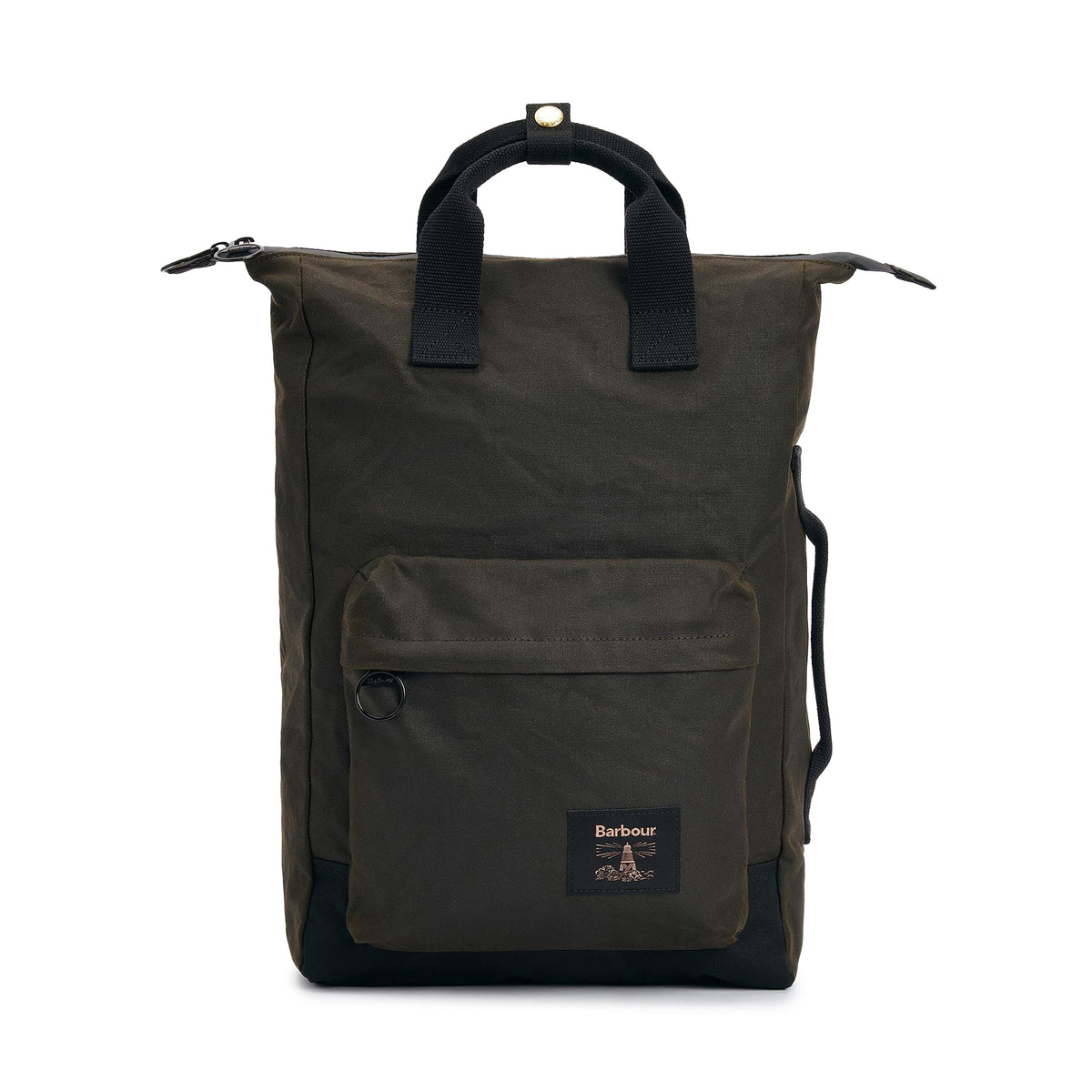 Barbour Field Waxed Backpack Olive