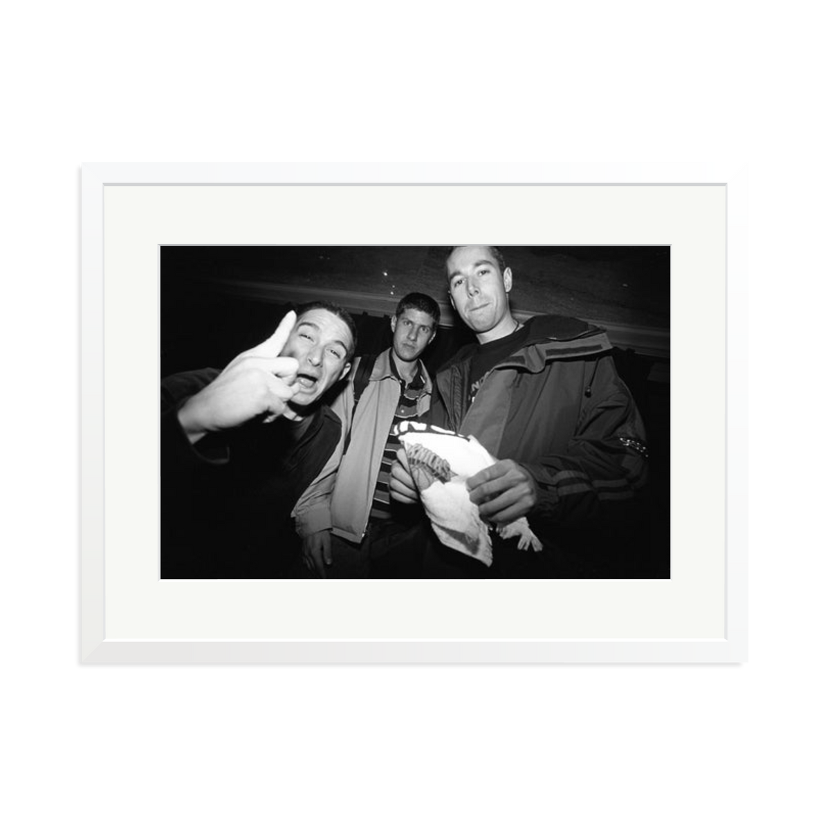 Beastie Boys Backstage Framed Print White XL